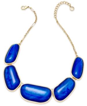 Charter Club Gold-tone Colored Stone Necklace, Only At Macy's