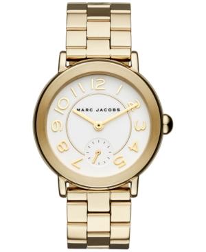 Marc Jacobs Women's Riley Gold-tone Stainless Steel Bracelet Watch 36mm Mj3470