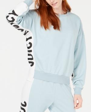 Juicy Couture Logo Side-panel Terry Pullover Top
