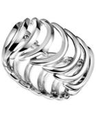 Calvin Klein Stainless Steel Curved Link Ring
