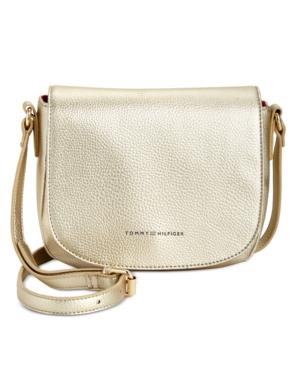 Tommy Hilfiger Pebbled Saddlebag Crossbody