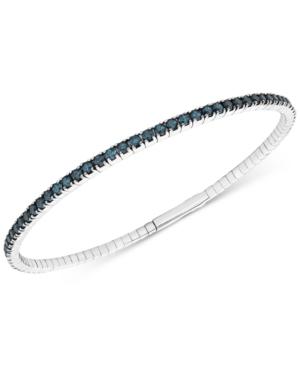 Blue Topaz Bracelet (4-1/10 Ct. T.w.) In Sterling Silver