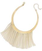 Thalia Sodi Gold-tone Fringe Drama Collar Necklace, Created For Macy's