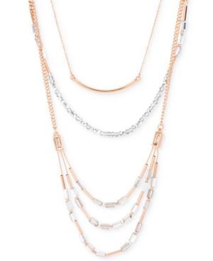 Kenneth Cole Rose Gold-tone Crystal Necklace