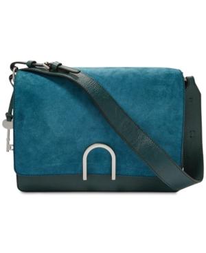 Fossil Finley Leather & Suede Shoulder Bag