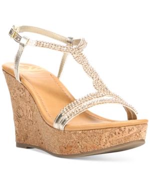 Fergalicious Kara Platform Wedge Sandals Women's Shoes