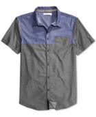 William Rast Men's Aston Colorblocked Shirt
