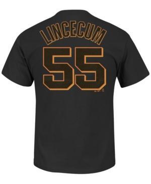 Majestic Men's Tim Lincecum San Francisco Giants Official Player T-shirt