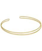 Rachel Rachel Roy Gold-tone Polished Two Row Collar Necklace
