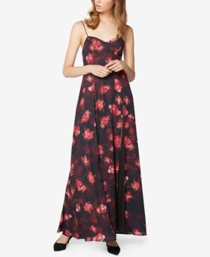 Fame And Partners Printed Tie-back Dress