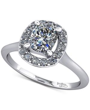 Diamond Halo Mount Setting (1/8 Ct. T.w.) In 14k White Gold