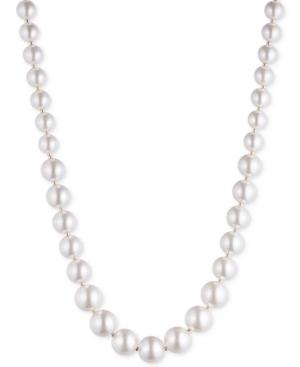 Anne Klein Gold-tone Imitation Pearl Strand Necklace
