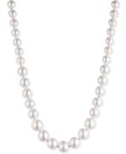 Anne Klein Gold-tone Imitation Pearl Strand Necklace