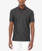 Perry Ellis Men's Iridescent Diamond Jacquard Short-sleeve Shirt