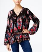 American Rag Floral-print Peasant Top, Only At Macy's