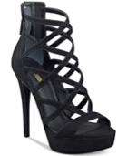 Guess Women's Kadani Caged Platform High-heel Sandals Women's Shoes