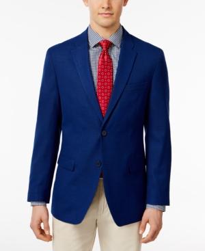 Tommy Hilfiger Men's Slim-fit Royal Blue Stretch Performance Sport Coat