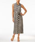 G.h. Bass & Co. Plaid Midi Shirtdress