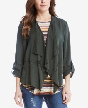 Karen Kane Draped Tab-sleeve Jacket