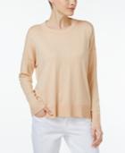 Eileen Fisher Organic Cotton-cashmere Boxy Top