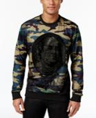 Hudson Nyc Men's Embellished Ben Franklin Camo Shirt