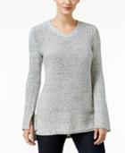Style & Co. V-neck High-low Sweater, Only At Macy's
