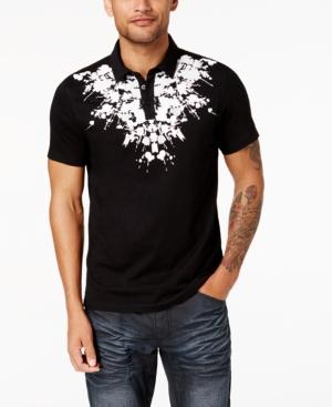 Inc International Concepts Men's Splatter-print Polo, Created For Macy's