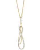 Wrapped In Love Diamond Double Infinity Pendant Necklace (1/6 Ct. T.w.) In 14k Gold