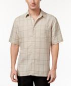 Tasso Elba Island Men's Silk Linen Tile Shirt, Only At Macy's