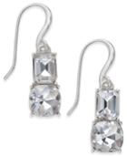 Charter Club Silver-tone Crystal Drop Earrings, Created For Macy's
