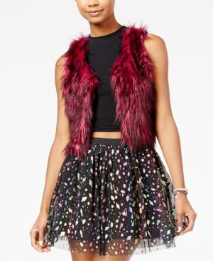 Trolls By Dreamworks Juniors' Faux-fur Vest