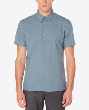 Perry Ellis Men's Glen Plaid Shirt
