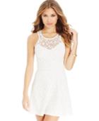 Material Girl Juniors' Crochet-knit Dress