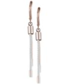 Anne Klein Two-tone Chain Linear Drop Earrings