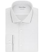 Calvin Klein Men's X Extra-slim Fit Stretch Reflective-trim Dress Shirt