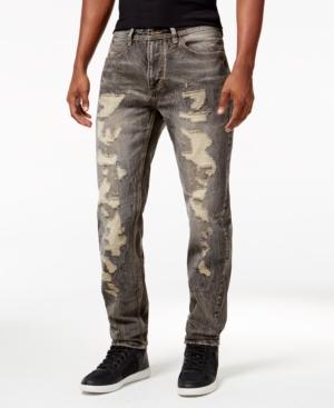 Sean John Men's Destructed Mercer Slim-straight Jeans, Only At Macy's