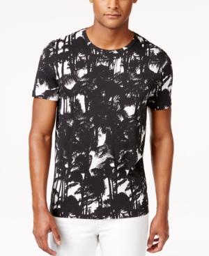 Hugo Boss Red Diami Palm-print T-shirt