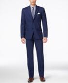 Tommy Hilfiger Men's Medium Blue Sharkskin Classic-fit Suit