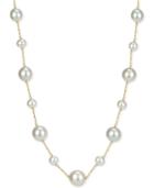 Cultured Freshwater Pearl (7-14mm) 18 Necklace In 14k Gold