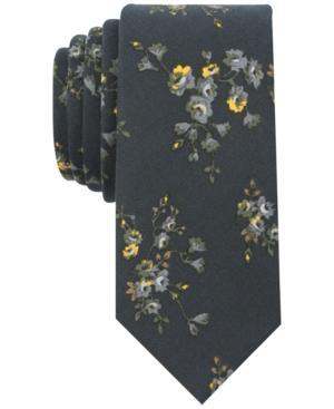 Bar Iii Men's Scattered Floral Skinny Tie, Created For Macy's