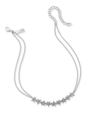 Inc International Concepts Silver-tone Pave Star Choker Necklace, Only At Macy's