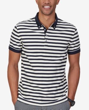 Nautica Men's Slim Fit Stripe Twill Polo