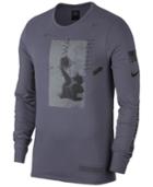 Nike Men's Dri-fit Long-sleeve Basketball Graphic T-shirt