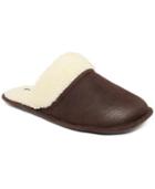 Club Room Men's Slippers, Steiger Brown Sherpa Scuff Slippers
