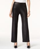 Alfani Foiled Wide-leg Pants, Created For Macy's