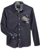 Armani Exchange Men's Contrast Pocket Denim Shirt