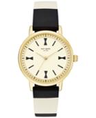 Kate Spade New York Women's Crosby Black & White Silicone Strap Watch 34mm Ksw1037