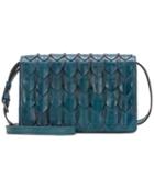 Patricia Nash Lanza Feather Leaves Leather Crossbody