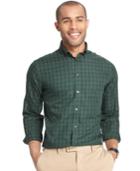 Van Heusen Big And Tall Long Sleeve No-iron Windowpane Dress Shirt