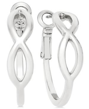 Charter Club Silver-tone Infinity Hoop Earrings, Only At Macy's